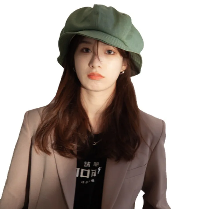 2022 Pălărie De Sex Feminin Japonez Vânt Leneș Pescar Pălăria Față De Spectacol De Moda Nor Forma De Bereta Mare Refuz De Protecție Solară Bazinul Pălărie Găleată Mare Imagine 4