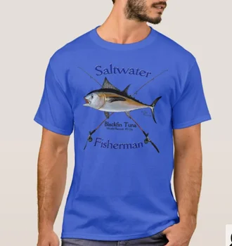 Blackfin Ton De Apă Sărată De Pescuit Pescar Pescar Cadou Tricou. Vara din Bumbac cu Maneci Scurte O-Neck Mens T Shirt Noi S-3XL