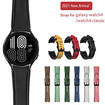 Curea Pentru Samsung Galaxy Watch 4 classic 46mm smartwatch 42mm din Piele 20mm Sport Bratara Galaxy Watch 4 44mm 40mm trupa