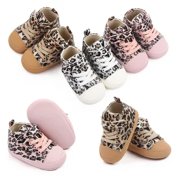 High Top Leopard De Imprimare Pantofi Pentru Copii Pentru Băieți Moale Adidași Pitipoance Fete Clasic Sport Pietoni Pantofi De Copil Pentru Sugari Încălțăminte