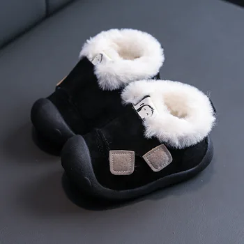 Iarna Zapada Ghete Pentru Nou-născut Băieți Fete Papuceii Ține de Pluș Cald în Interior Anti-alunecare copil Copil Copil Drăguț Moale Jos Pantof