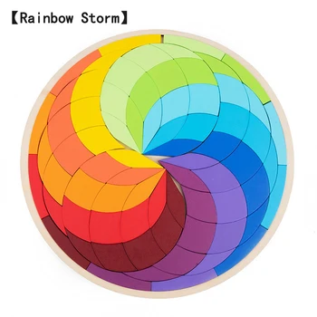 Lemn Curcubeu Mare Cutie De Depozitare Pentru Copii Stivuitor De Creatie Rainbow Blocuri Montessori Beneficii Intelectuale Jucarii Si Cadouri