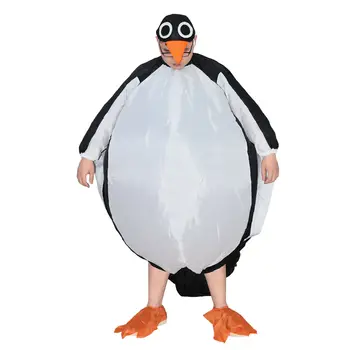 Publicitate Pinguin Mascota Costum Adult Gonflabile Arunce În Aer Costum Petrecere Cadou Cosplay Desene Animate Costum De Halloween Rochie De Dimensiune Adult