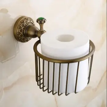 Total alamă Europa styel bronz baie titularul de hârtie rola de hârtie igienică suport hârtie suport accesorii baie