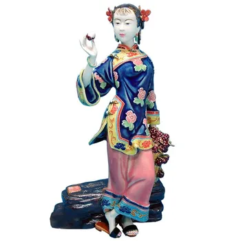 Chineză Colectie De Arta Înger Frumos Figurine De Porțelan Sculpturi Vintage De Colectie Statuie Decor Acasă Cadou De Ziua De Nastere