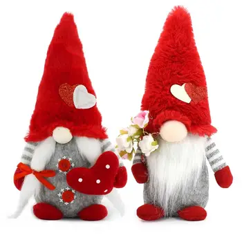 Fără Chip Gnome Papusa De Plus Manual 2023 Ziua Îndrăgostiților Cadou Inima Gnome Fără Chip De Păpușă Nordic Ziua Îndrăgostiților Decor Ornament