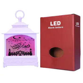 LED Ramadan Vânt Lumini Decoratiuni Baterii Eid Mubarak Lumini Lumânare Lanternă Centerpieces Masa Eid Mubarak Lampa cu Lumini de