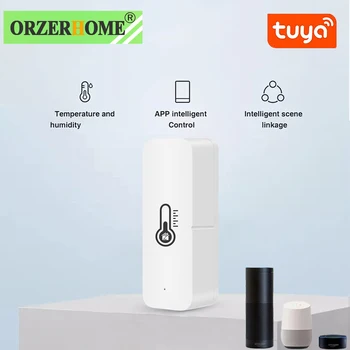 ORZERHOME Tuya Zigbee Smart Home de Temperatură Senzor de Umiditate WiFi APP de la Distanță în timp Real Monitor Higrometru Termometru Pentru Alexa