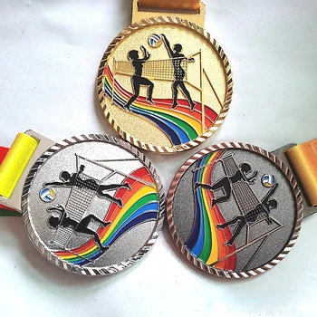 Personalizat Volei Medalii De Aur Argint Bronz Jocuri Sportive Metal Medalie De Suveniruri