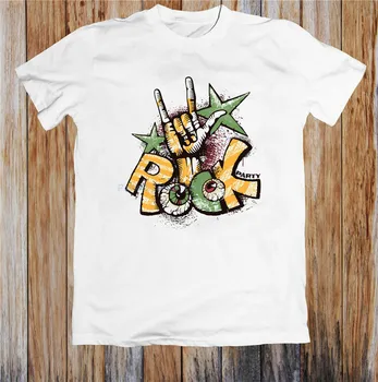 Rock Party Amuzant Unisex T-Shirt Îmbrăcăminte de Brand Tee-Tricou barbati din bumbac tricou om brand tricou EURO DIMENSIUNE
