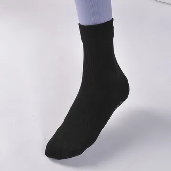 Șosete pufoase pentru Adulți Doamnelor Yoga Șosete Anti Șosete Sport de Înaltă Tub Solid de Bumbac Femei de Fitness de Interior 4 Ciorapi de Crăciun